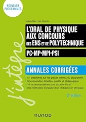 Oral physique concours d'occasion  Livré partout en France
