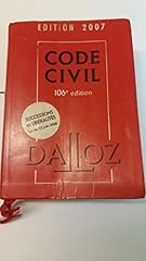 Code civil 2007 d'occasion  Livré partout en France