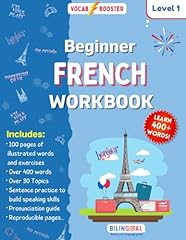 Beginner french workbook for sale  Delivered anywhere in UK