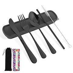 Black travel utensil for sale  Delivered anywhere in USA 