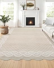 Garveehome washable scalloped for sale  Delivered anywhere in USA 
