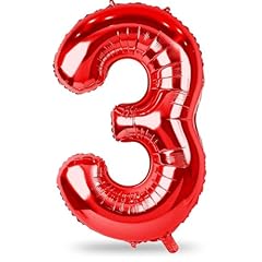 Red number balloons for sale  Delivered anywhere in UK