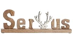 Schriftzug servus holz gebraucht kaufen  Wird an jeden Ort in Deutschland