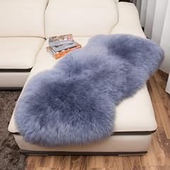 Woolous gray sheepskin for sale  Delivered anywhere in USA 