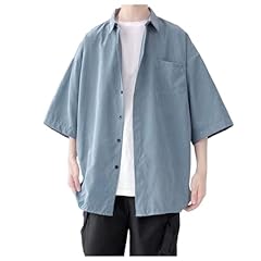 Linen shirt men for sale  Delivered anywhere in UK