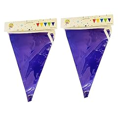 Purple bunting banner for sale  Delivered anywhere in UK