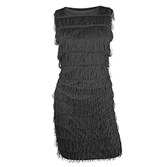 Black flapper dress for sale  Delivered anywhere in UK