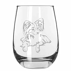 Papillon dog etched for sale  Delivered anywhere in USA 