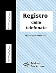 Registro delle telefonate usato  Spedito ovunque in Italia 