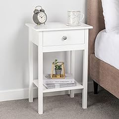 Christow white bedside for sale  Delivered anywhere in UK