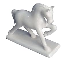 Used, 5" White Italian Marble Horse Statue Sculpture Gifts for sale  Delivered anywhere in Canada