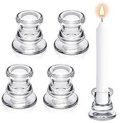 Clear glass candle for sale  Delivered anywhere in UK
