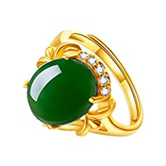 Amosfun jade ring for sale  Delivered anywhere in UK