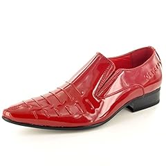Men red leather for sale  Delivered anywhere in UK