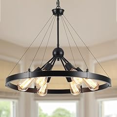 Black farmhouse chandeliers for sale  Delivered anywhere in USA 