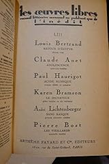 Oeuvres libres... liii. d'occasion  Livré partout en France