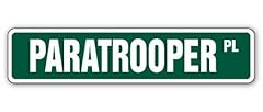 Signmission paratrooper street for sale  Delivered anywhere in USA 
