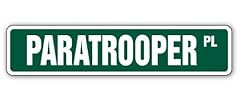 Signmission paratrooper street for sale  Delivered anywhere in USA 