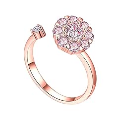 Clearance Rings,Women Rotating Ring Diamond Flower for sale  Delivered anywhere in USA 
