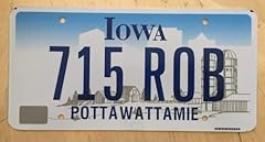 Iowa auto license for sale  Delivered anywhere in UK