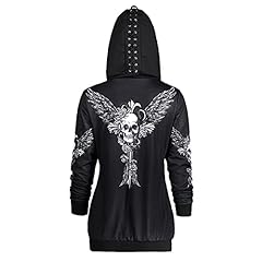 Women punk zipper for sale  Delivered anywhere in UK