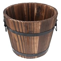 Wooden barrel planter for sale  Delivered anywhere in UK