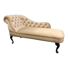 Champagne velvet chaise for sale  Delivered anywhere in UK
