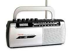 Usado, Daewoo Radio Cassette Grabador | Radio Portátil | Radio Am/FM | Transistor | Radio Emisora | Radio Cassette Cinta | Radio Pequeña segunda mano  Se entrega en toda España 