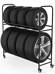 Rolling tire rack for sale  Delivered anywhere in USA 