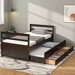 Wood twin trundle for sale  Delivered anywhere in USA 