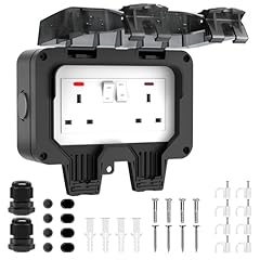Outdoor socket waterproof for sale  Delivered anywhere in UK