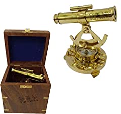 Vintage brass theodolite for sale  Delivered anywhere in UK