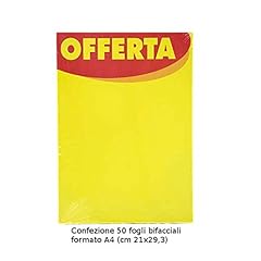 Cartelli giallo offerta usato  Spedito ovunque in Italia 