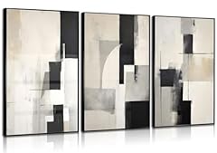 3pcs neutral abstract for sale  Delivered anywhere in USA 