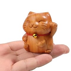 Wooden maneki neko for sale  Delivered anywhere in USA 