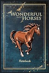 Notebook wonderful horses for sale  Delivered anywhere in UK
