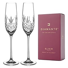 Diamante champagne flutes for sale  Delivered anywhere in UK