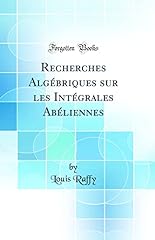 Recherches algébriques intég d'occasion  Livré partout en France