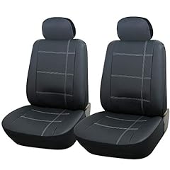 Used, FSW 1+1 Grey Leather Car Seat Covers Fits: 500, Barchetta, for sale  Delivered anywhere in UK