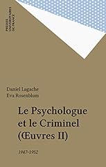 Psychologue criminel 1947 d'occasion  Livré partout en France