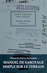 Manuel sabotage simple d'occasion  Livré partout en France