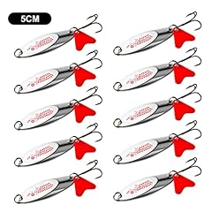 Matymats Metal Fishing Lure Fishing Treble Spoons Long for sale  Delivered anywhere in UK