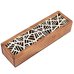 Retro Wooden Pencil Case Multipurpose Box Stationary, used for sale  Delivered anywhere in UK