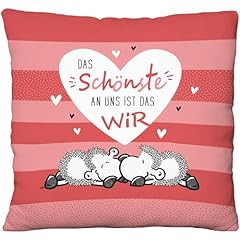 Sheepworld plüschkissen motiv gebraucht kaufen  Wird an jeden Ort in Deutschland