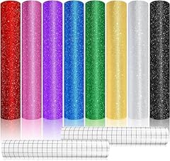 Glitter vinyl 8pcs for sale  Delivered anywhere in Ireland