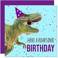 Dinosaur birthday card for sale  Delivered anywhere in UK