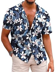 Coofandy mens hawaiian for sale  Delivered anywhere in UK