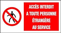 Panneau signalisation accès d'occasion  Livré partout en France