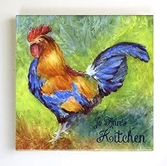Rooster art tile for sale  Delivered anywhere in USA 