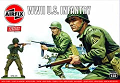 Airfix A02703V WWII U.S. Infantry Vintage Classics, used for sale  Delivered anywhere in UK